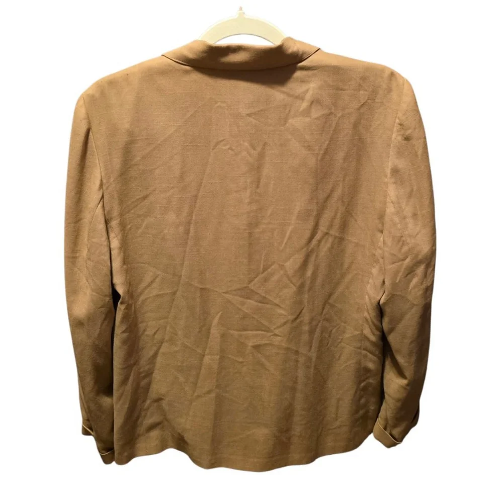 Women's Suburban Petites Tan Blazer 8P Office‎ Casual